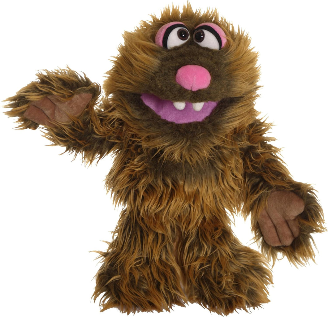 Living Puppets Fran 12-Inch Plush Friendly Brown Monster Hand Puppet